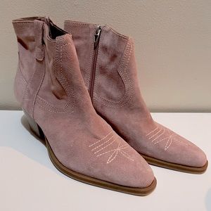 Dolce Vita Pink Suede Boots - Size 10